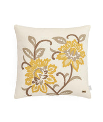 Enera Embroidery Ivory Color Cushion Cover - enera