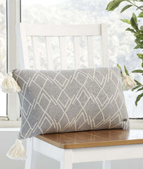 Enera Light Grey Melange & Natural Color 12x20 Inch Cushion Cover - enera