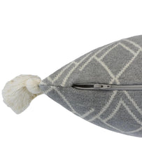 Enera Light Grey Melange & Natural Color 12x20 Inch Cushion Cover - enera