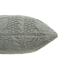 Enera Light Grey Melange Color 18x18 Inch Cushion Cover - enera