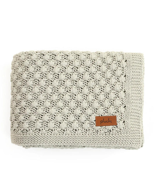 Enera Vanilla Grey Melange Color Throw - THPOPVG045 - enera