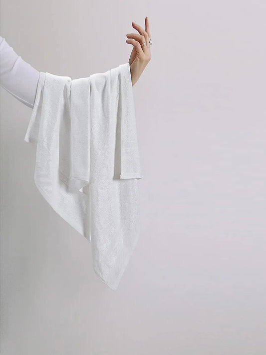 Enera Bamboo Collection White Bath Towel - enera