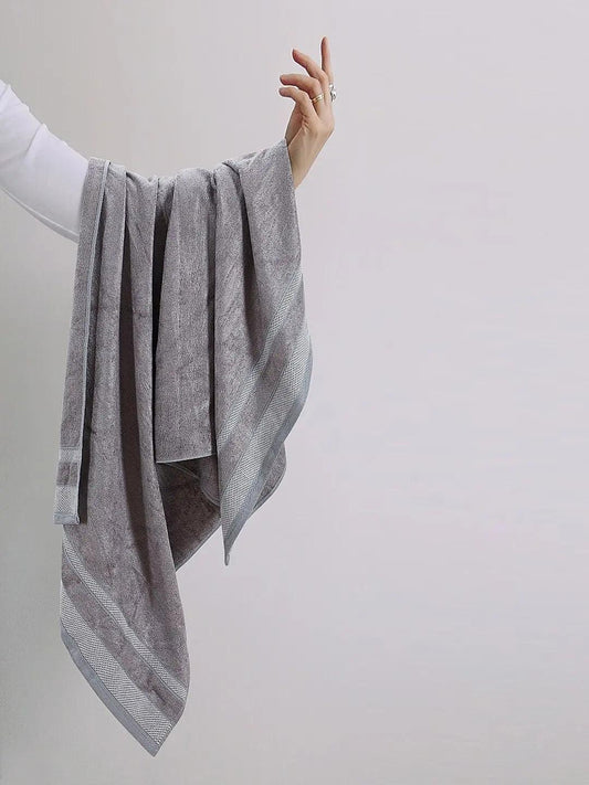Enera Bamboo Collection Grey Bath Towel - enera