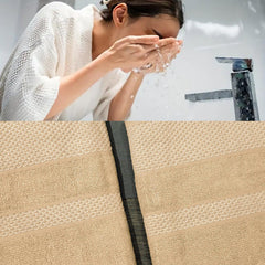 Enera Bamboo Collection Dark Cream Color T350-B Hand Towel - enera