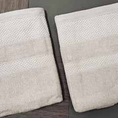 Enera Bamboo Collection Light Peach Grey Color T350-A Hand Towel - enera