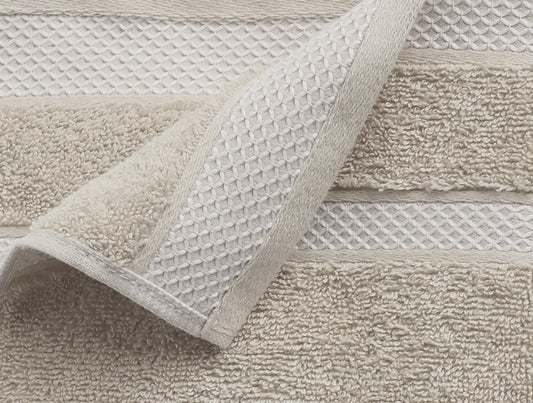 Enera Bamboo Collection Light Peach Grey Color T350-B Hand Towel - enera
