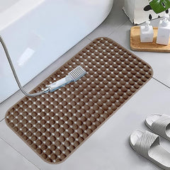 Enera PVC Shower Mat Bubble Brown Color Non-Slip Bathtub Mat - enera