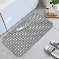Enera PVC Shower Mat Bubble Grey Color Non-Slip Bathtub Mat - enera