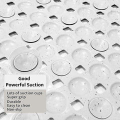 Enera PVC Shower Mat Bubble White Color Non-Slip Bathtub Mat - enera
