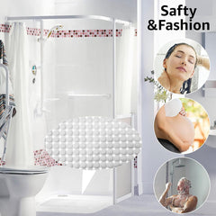 Enera PVC Shower Mat Bubble White Color Non-Slip Bathtub Mat - enera