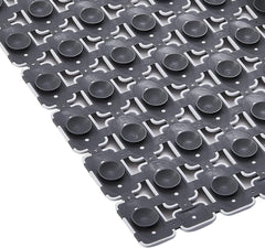Enera PVC Shower Mat Mosaic White Grey Color Non-Slip Bathtub Mat - enera