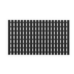 Enera PVC Shower Mat Track Black Color Non-Slip Bathtub Mat - enera