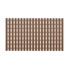 Enera PVC Shower Mat Track Brown Color Non-Slip Bathtub Mat - enera