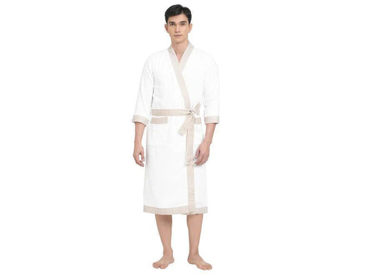 Enera Innovation White Color Medium Bath Robe - enera