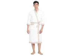 Enera Innovation White Color Medium Bath Robe - enera