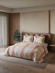 D'Decor Orion Collection Peach Blush King Size Double Bedsheet - enera