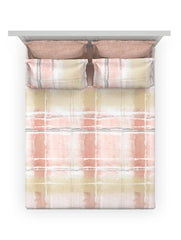 D'Decor Orion Collection Peach Blush King Size Double Bedsheet - enera