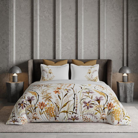 D'Decor Radiance Collection Nirvana-Clay King Size Double Bedsheet - enera