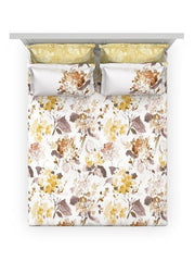 D'Decor Radiance Collection Nirvana-Clay King Size Double Bedsheet - enera