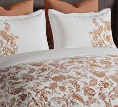 D'Decor Radiance Collection Trellis-Dusty Coral King Size Double Bedsheet - enera