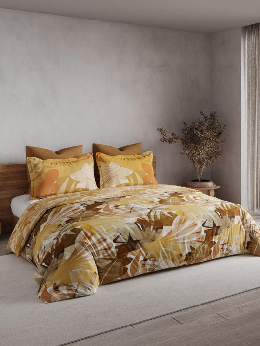 D'Decor Maxima Collection Paradise Leaves-Fall Leaf Double Comforter Set - enera