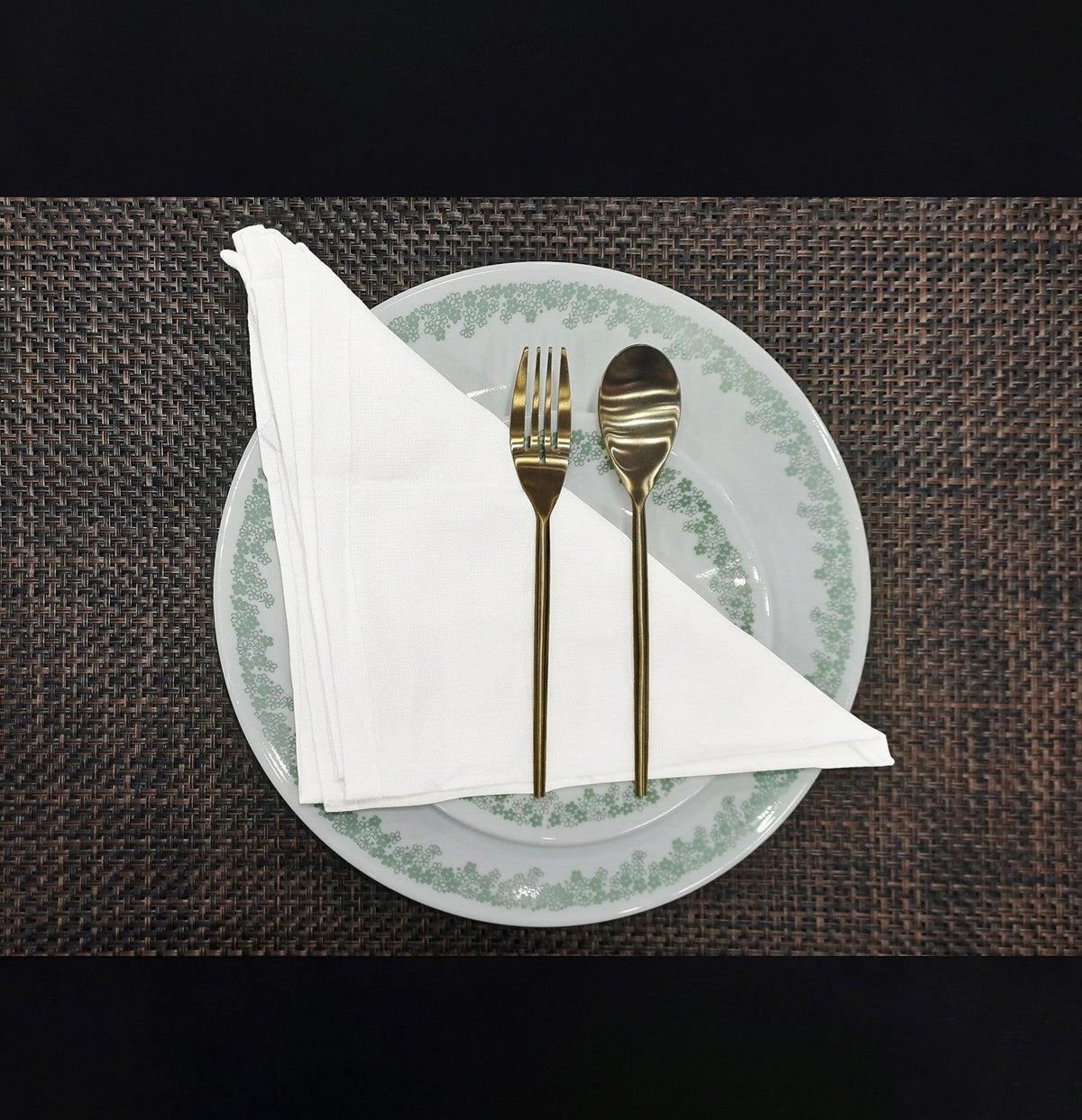 Enera Plain Table Napkin in White Color 6 Pcs - enera