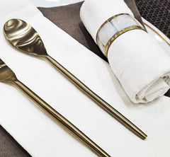 Enera Plain Table Napkin in White Color 6 Pcs - enera