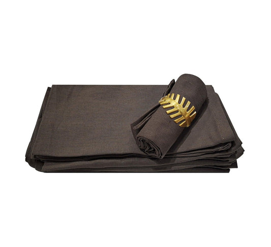 Enera Plain Table Napkin in Brown Color 12 Pcs - enera