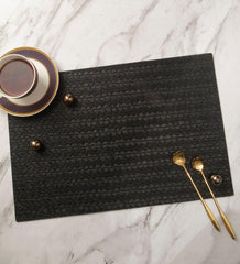 Enera Canvas Black Color 30 X 45 cm Table Mat - enera