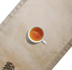Enera Nut Cracket Work Ivory Colour 32x180 cm Table Runner - enera