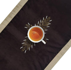 Enera Nut Cracker Work Coffee Colour 32x180cm Table Runner - enera