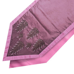 Enera Nut Cracket Work Dark Peach Colour 32x180 cm Table Runner - enera