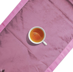 Enera Nut Cracket Work Dark Peach Colour 32x180 cm Table Runner - enera