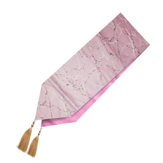 Enera Ultra Smoothfoll Peach Marble Design Colour 32 x 180 cm Table Runner - enera