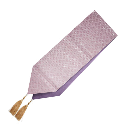 Enera Platinum Silver Peach Colour 32x180 cm Table Runner - enera