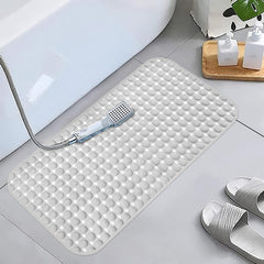 Enera PVC Shower Mat Bubble Light Grey Color Non-Slip Bathtub Mat - enera