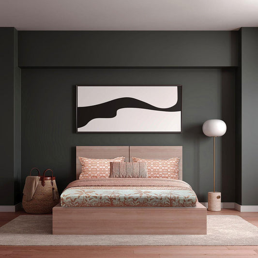 Enera Vibrant Hues Collection Orange Color King Size Bedsheet - enera