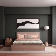 Enera Vibrant Hues Collection Orange Color King Size Bedsheet - enera