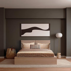 Enera Vibrant Hues Collection Caramel Color King Size Bedsheet - enera