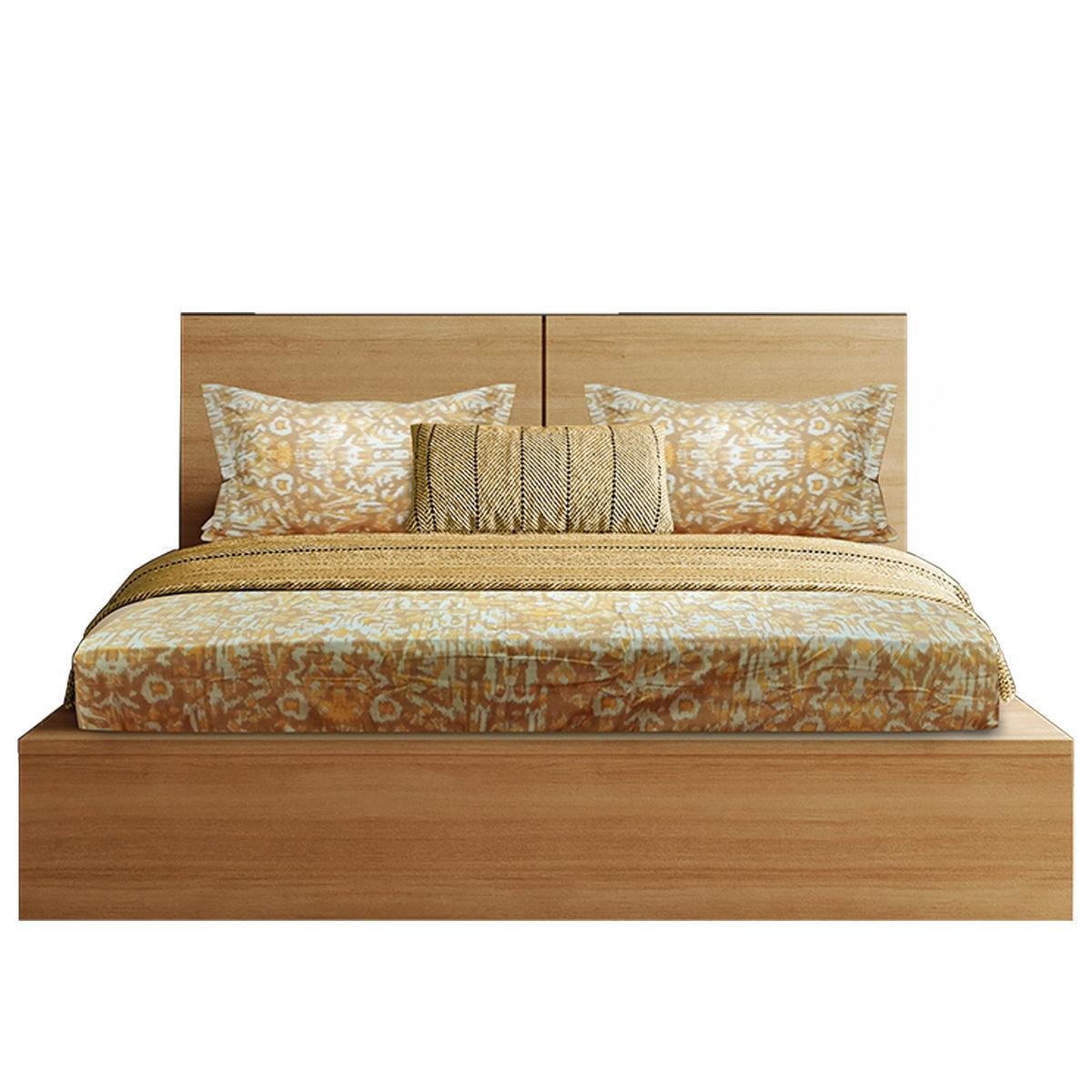 Enera Vibrant Hues Collection Lemon Color King Size Bedsheet