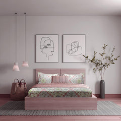 Enera Vibrant Hues Collection Copper Color King Size Bedsheet - enera
