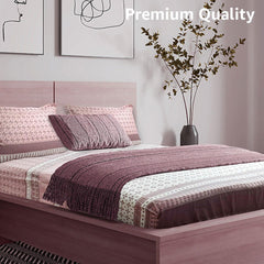 Enera Vibrant Hues Collection Wine Color King Size Bedsheet - enera