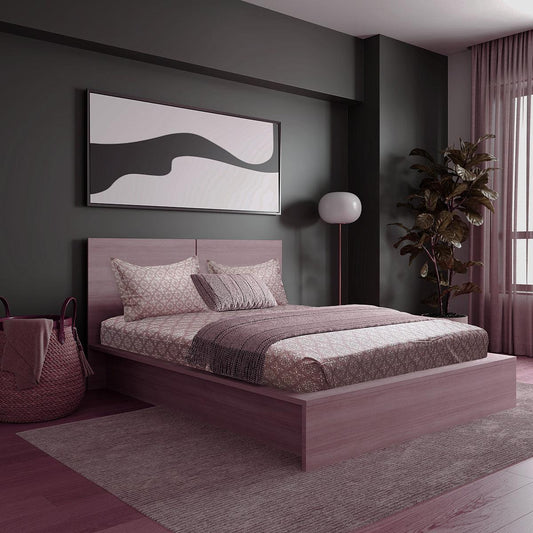 Enera Vibrant Hues Collection Beet Color King Size Bedsheet - enera