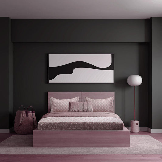 Enera Vibrant Hues Collection Beet Color King Size Bedsheet - enera