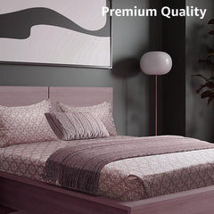 Enera Vibrant Hues Collection Beet Color King Size Bedsheet - enera