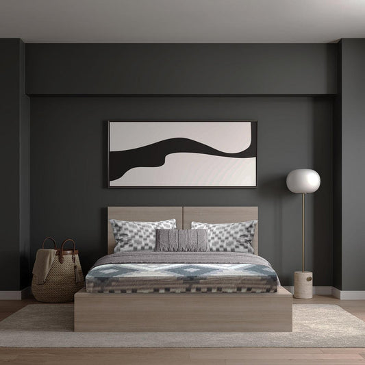 Enera Vibrant Hues Collection Tarmac Color King Size Bedsheet - enera