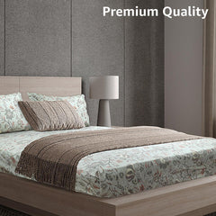 Enera Vibrant Hues Collection Multi Color King Size Bedsheet - enera