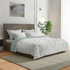 Enera Scarlet Printed Off White Color Double Bed Dohar - enera