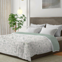 Enera Scarlet Printed Off White Color Double Bed Dohar - enera