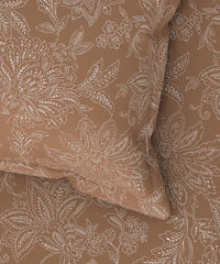Enera Pastel Poetry Collection Gingerbread Color King Size Bedsheet Set - enera